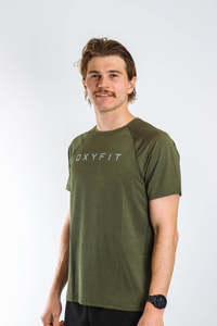 Mens Activewear Sale: Mens Oxyfit Endura Tee - Hunter Green