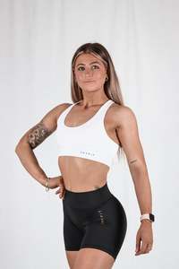 Stealth: Stealth Sports Bra - Polar White