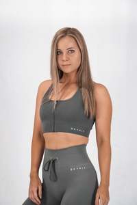 Hype: Hype Ribbed Bra - Stone