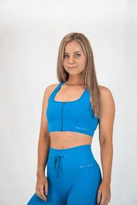 Hype: Hype Ribbed Bra - Blueberry