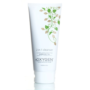 Skincare For Teens: Oxygen Skincare | 2 in 1 Cleanser with Hops | For Problem & Oily Skin | Uplifting & Refreshing