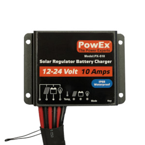 Solar Charger: 12/24V 10A Solar Controller with Load Control - IP68