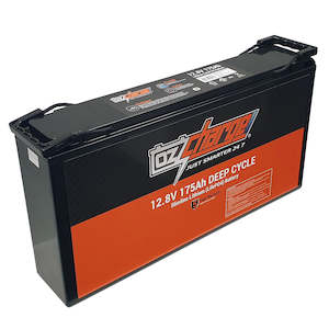 Caravan Batteries: 12V 175Ah Lithium LifePO4 Deep Cycle Battery Slimline