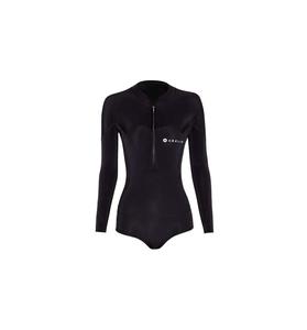 Adelio: Adelio Harper 2/2mm Ladies Black Long SLeeve Bikini