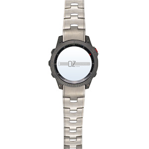 Garmin Fenix 5: Silver Vented Titanium Garmin Fenix 6 / 7 / 8 (47MM) Band