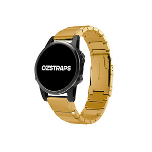 Garmin 26mm Quickfit Stainless: Gold Ceramic Stainless Steel Garmin Fenix 6X / 7X / 8 (51MM) Band