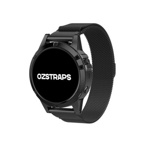 Garmin 26mm Quickfit Stainless: Black Milanese Loop Garmin Fenix 6X / 7X / 8 (51MM) Band