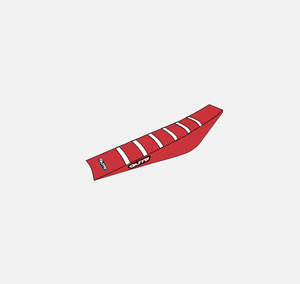 Gasgas: GasGas Ribbed Gripper Cover - RED WITH WHITE RIBS