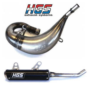 HGS EXHAUST SYSTEM 2002-2025> YZ250 WITH BLACK MUFFLER