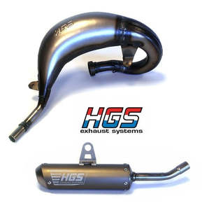Hgs: HGS MUFFLER 2025> 85SX/TC/MC SILVER/STEEL END CAP