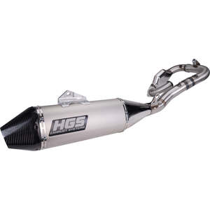 HGS EXHAUST SYSTEM 2023> YZ450F SILVER CARBON