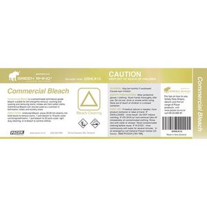 Tools & Accessories: Gr Half Label K12 Commercial Bleach