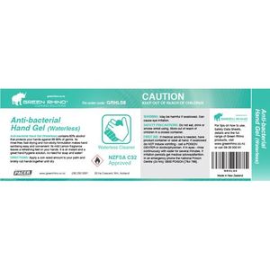 Green Rhino® Half Label S8 Hand Gel