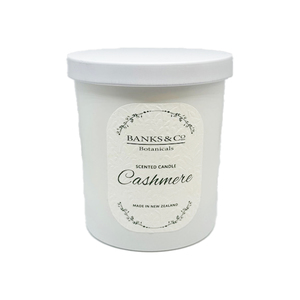 Products: Cashmere Candle - Banks & Co. Botanicals — We create luxury skincare, room fragrance and candles. . for your skin and home. Care for your skin with lotion, wash, handcream and soap enriched with Manuka Honey. Available online or at selected New Zealand