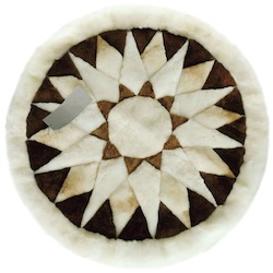 Alpaca Rugs: Auskin Huacaya Alpaca Round Rug