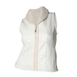 Clothes: Lambskin Patch Vest