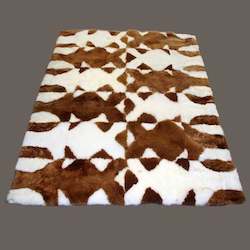 Alpaca Rugs: Auskin - Baby Alpaca Rug - Forma Cuero 140X180cm