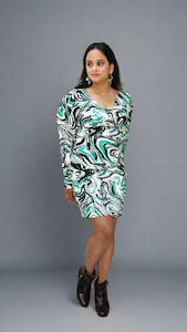 Women Bodycon Multicolor Dress