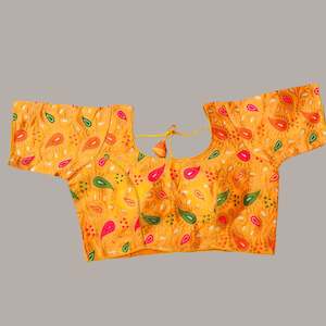 Blouses And Petticoats: Vibrant Yellow Blouse with Tie-Back Detail ✨