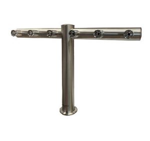 T-Bar 5/6/8-Way Recirc Brushed Stainless Steel