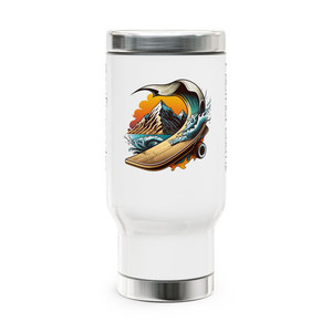 Stainless Steel Travel Mug with Handle, 14oz My Site