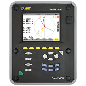 AEMC – PowerPad III 8436 Waterproof IP67 Class B Three Phase Power Quality Analyser