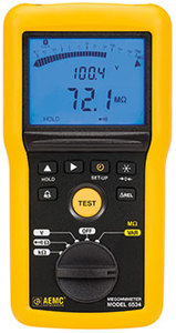 AEMC – 6536 – 100V Megohmmeter (Digital w/Analog Bargraph, Alarm, 20GΩ, Var&hellip;