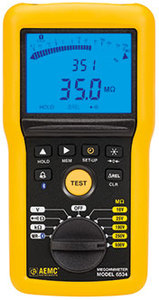 AEMC – 6534 – 500V Megohmmeter (Digital w/Analog Bargraph, Alarm, 50GΩ, 10V&hellip;