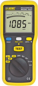 AEMC – 6527 – 1000V Megohmmeter (4GΩ, 250V, 500V, 1000V, Continuity, 400kΩ, V)