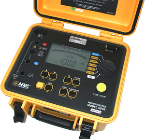 Insulation Testers: AEMC 5060 – 5kV Megohmmeter (10TΩ, Auto DAR/PI, Memory, Reporting Software)