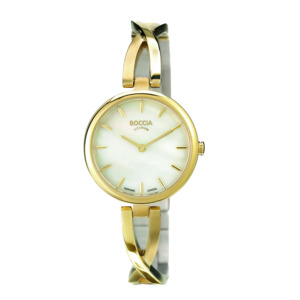 Products: Pure Titanium, Gold Plated, Mother of Pearl Dial Women's Watch - Pacific Time