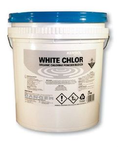 Clean: White Chlor Organic Chlorine Powder Bleach Laundry 20kg