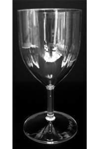 Classic Wine Glasses Reusable PET Plastic