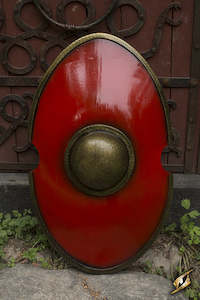 Roman: Elliptical Shield Red