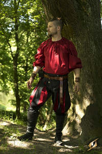 Pants: Landsknecht Pants - Epic Black/Dark Red