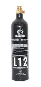 Gladiatair: GladiatAir 12oz CO2 CYLINDER W/ PIN VALVE