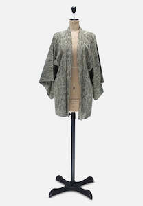 Japanese Geometric Silk Kimono