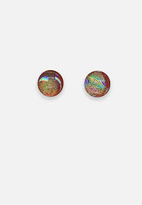 Handblown Glass Earrings: Handblown Glass - Metallic Fleck