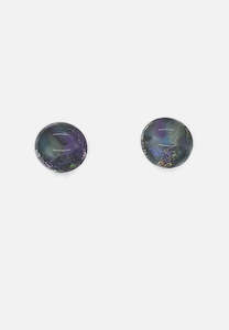 Handblown Glass Earrings: Handblown Glass - Soft Mauve