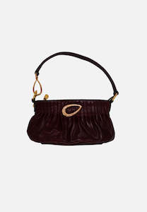 Ovaltime Burgundy Bag