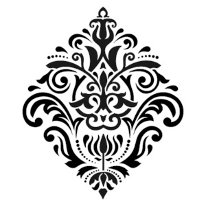 Nouveau Damask Stencil large