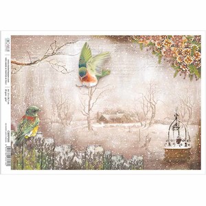 No Winter lasts forever Rice Paper for Decoupage A4