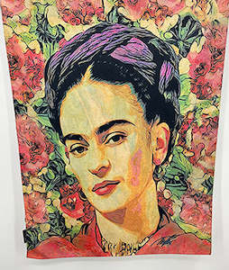 Frida Soft Pastel Scarf & Artwork I The Villa Collection