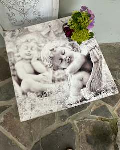 Furniture: Sleeping Angels square coffee table