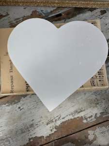 Decoupage Glue: Plaster Heart Flat Blank