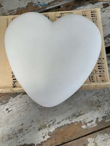 Decoupage Glue: Plaster Heart Blank