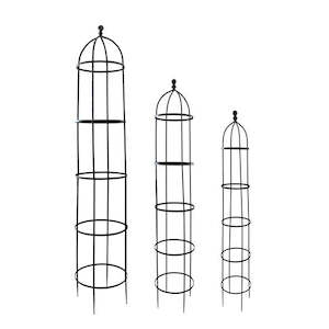 Faux Plants: Standing Trellis with Ball on top - COLLECT ONLY