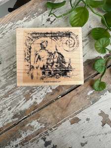 Stamp Man and Cathedral