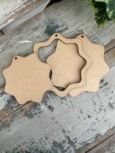 Modern Star 3 piece set Blank MDF shape
