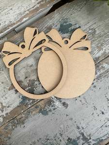 Large Bow 2 piece set Blank MDF shape